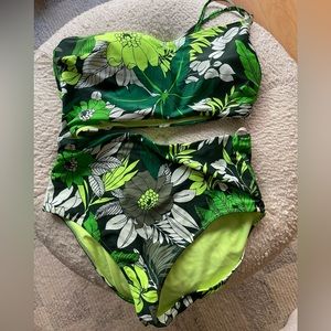 Aerie one shoulder swim (worn once)